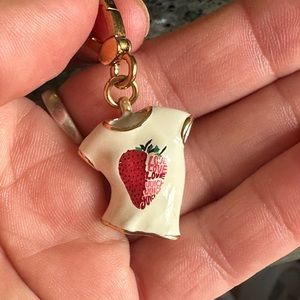 Juicy couture strawberry tshirt charm- RARE !!!